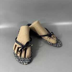 Kate Spade Navy Blue Logo Thong/Sandal, 8.5 M
